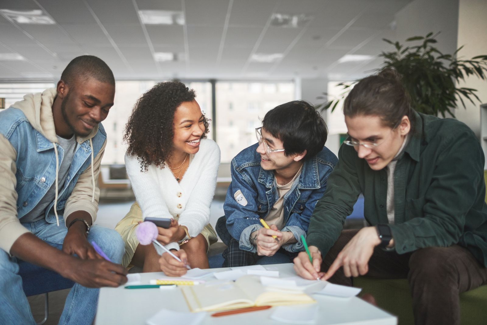 Future-ready students collaborating, curious and motivated