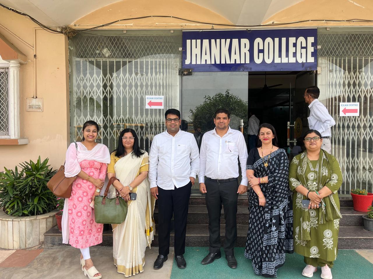 The ALLIN team at Jhankar College for a career guidance visit