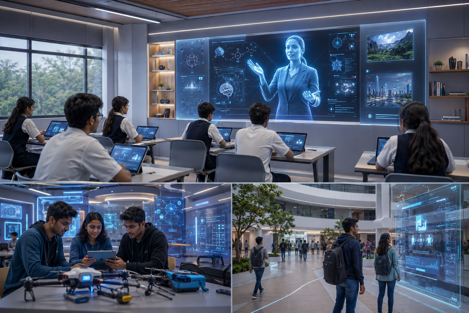 Allin School future-ready learning — AI-assisted classrooms, hands-on projects and a modern campus